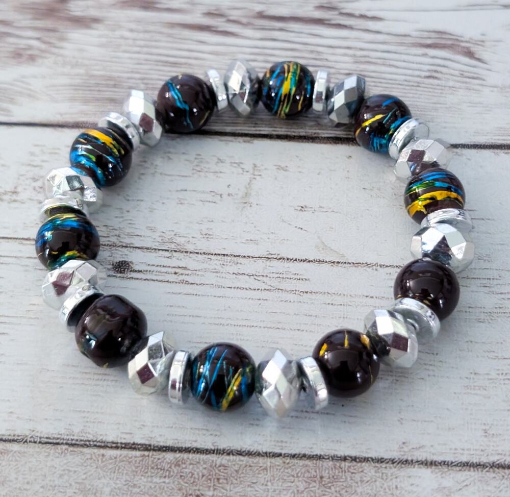 Vintage Stretch Bracelet Pretty Beads